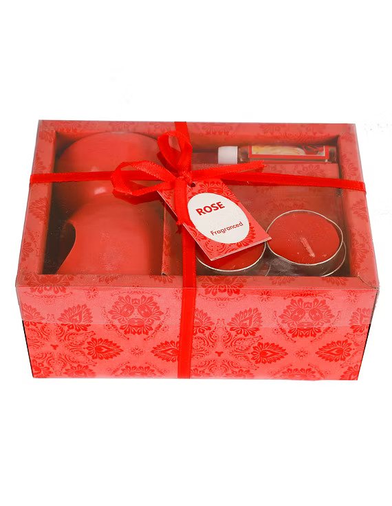 Tealight Diffuser Gift Set – Rose